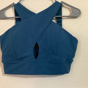 Final Reduction Buff Bunny Harmony Teal Blue Sports Bra Size: Medium
